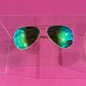Ray-Ban green sunglasses aviator style